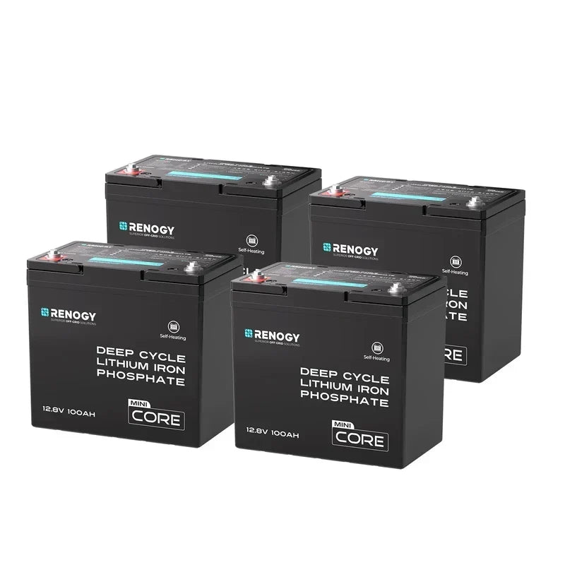 Renogy Core Mini - DuoHeat Tech 12V 100Ah Lithium Iron Phosphate Battery - Off Grid Stores
