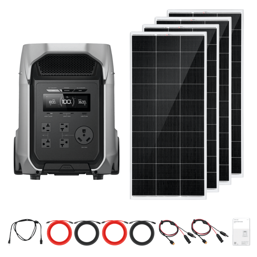 EcoFlow DELTA 3 Ultra Plus + Custom Solar Panels Kits - Off Grid Stores
