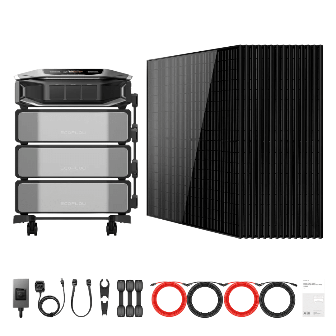 EcoFlow DELTA Pro Ultra X Inverter + Batteries + 415W Solar Panels - Off Grid Stores