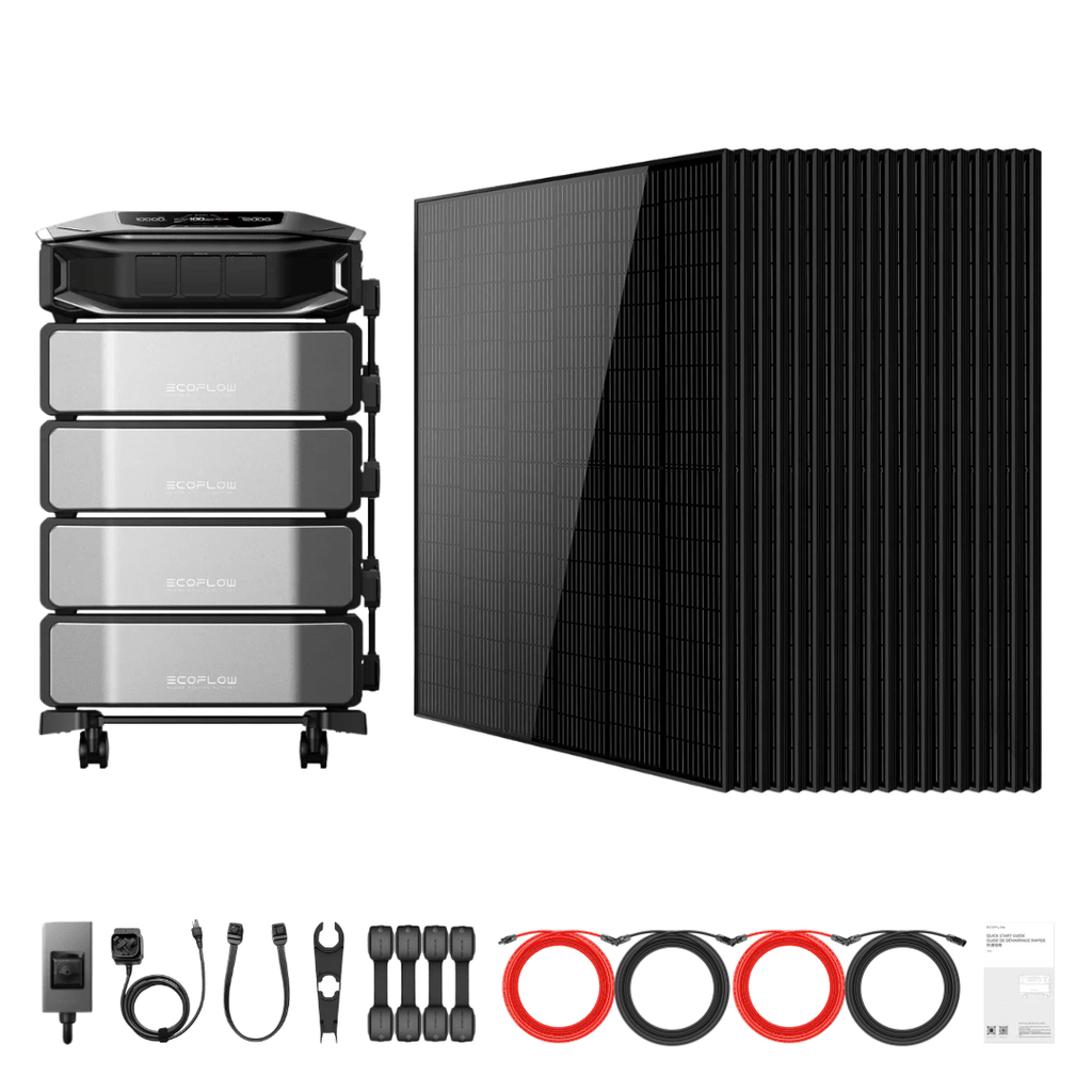 EcoFlow DELTA Pro Ultra X Inverter + Batteries + 415W Solar Panels - Off Grid Stores