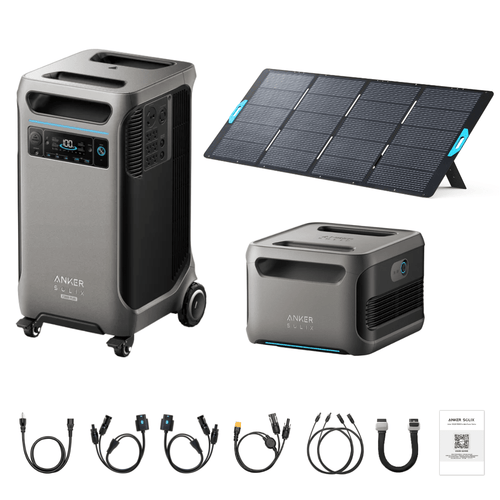 Anker SOLIX F3800 Plus Portable Power Station + 400W Portable Solar Panel - Off Grid Stores