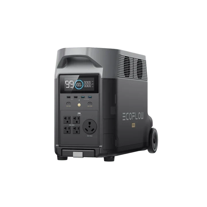 EcoFlow DELTA Pro With Extra Battery 7200Wh 3600W Solar Generator + 200W Portable Monocrystalline Solar Panels Kit