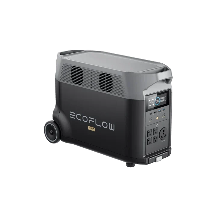 EcoFlow DELTA Pro With Extra Battery 7200Wh 3600W Solar Generator + 200W Rigid Monocrystalline Solar Panels Kit