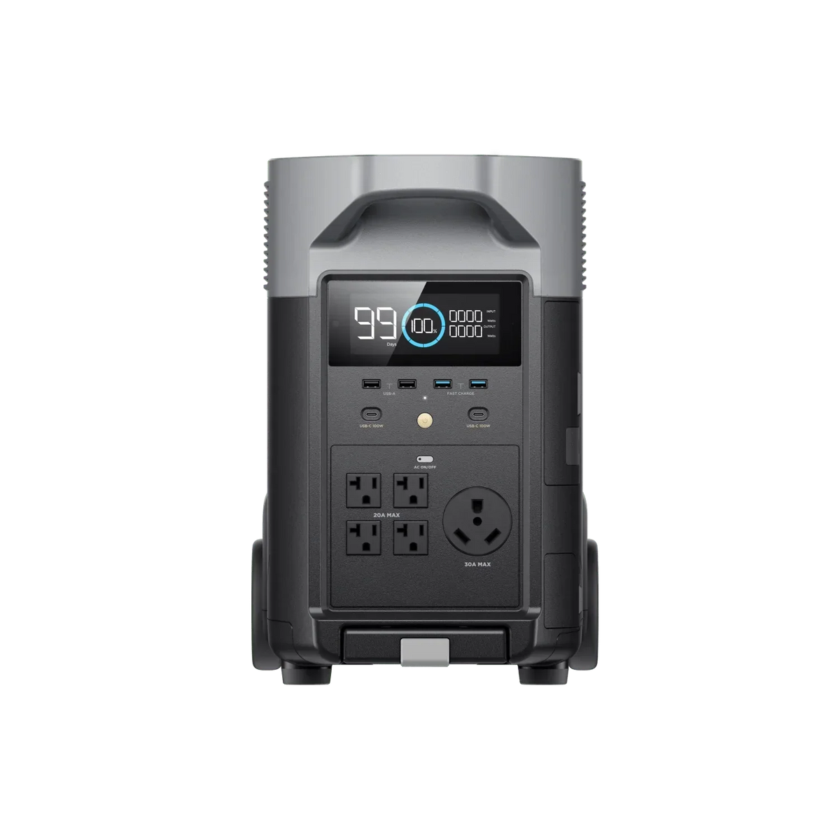 EcoFlow DELTA Pro With Extra Battery 7200Wh 3600W Solar Generator + 200W Portable Monocrystalline Solar Panels Kit