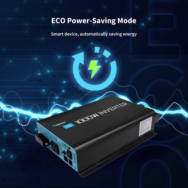Renogy 1000W 12V Pure Sine Wave Inverter with Power Saving Mode