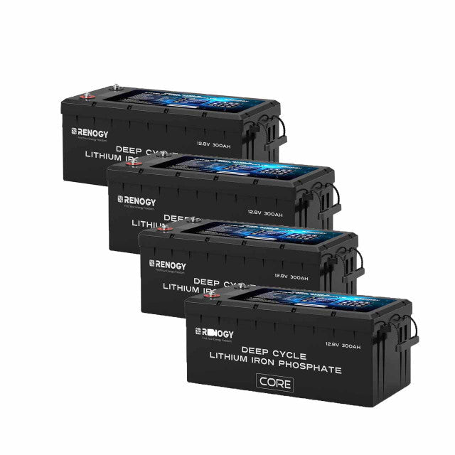 Renogy 12V 300Ah Core Series Deep Cycle Self - Heating Lithium Iron Phosphate Battery - Off Grid Stores