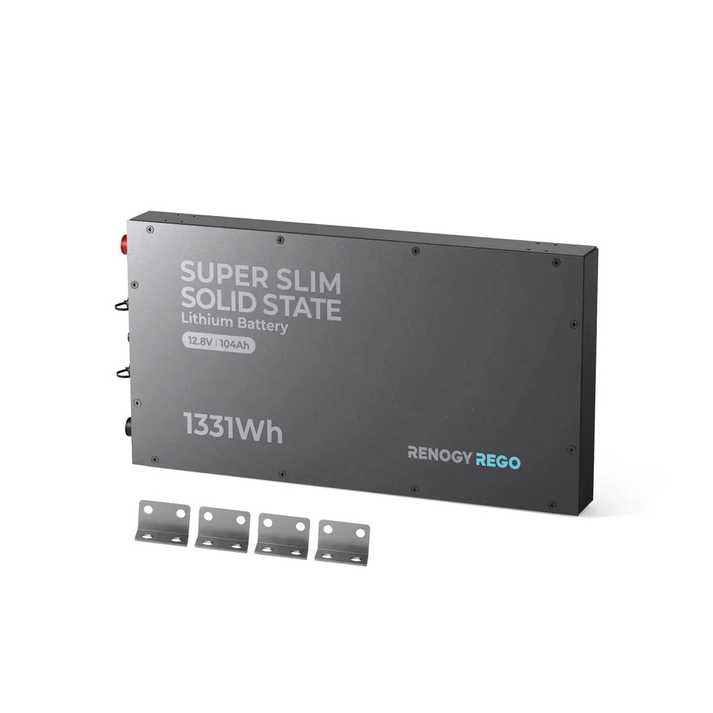 Renogy REGO 12V 104Ah Super Slim Solid State Lithium Iron Phosphate Battery