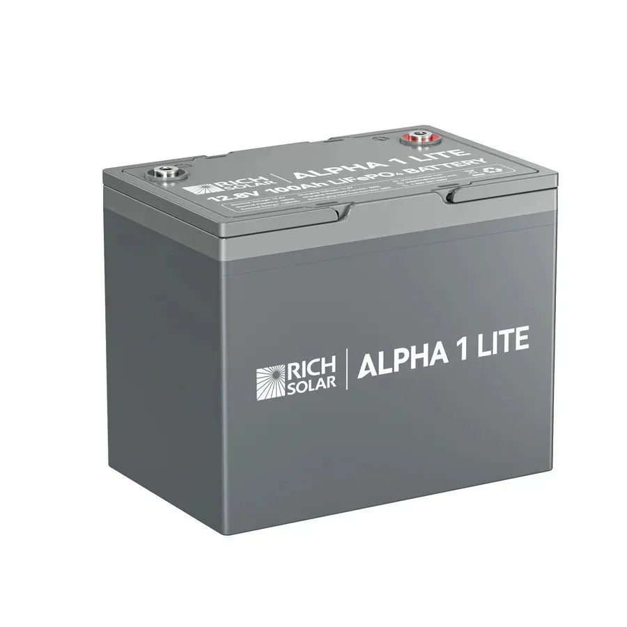 Rich Solar ALPHA 1 LITE 12V 100Ah LiFePO4 Lithium Battery