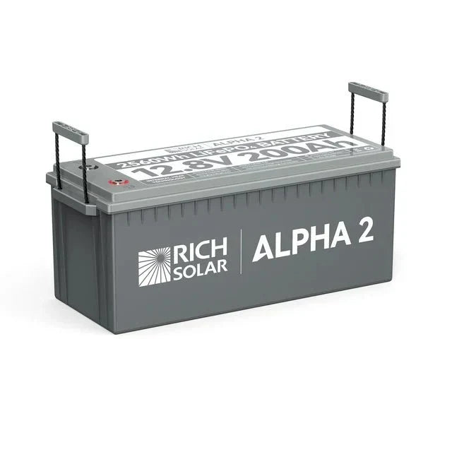 Rich Solar Alpha 2 12V 200Ah LiFePO4 Lithium Iron Phosphate Battery w/ Internal Heating and Bluetooth Function