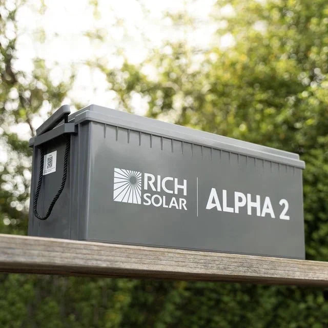 Rich Solar Alpha 2 12V 200Ah LiFePO4 Lithium Iron Phosphate Battery w/ Internal Heating and Bluetooth Function