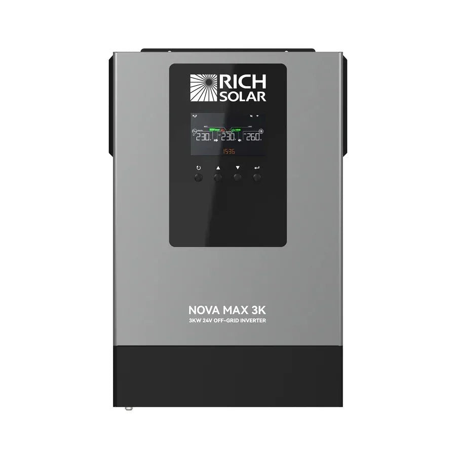 Rich Solar NOVA MAX 3K 2026 24V 3000W Off-Grid Hybrid Inverter
