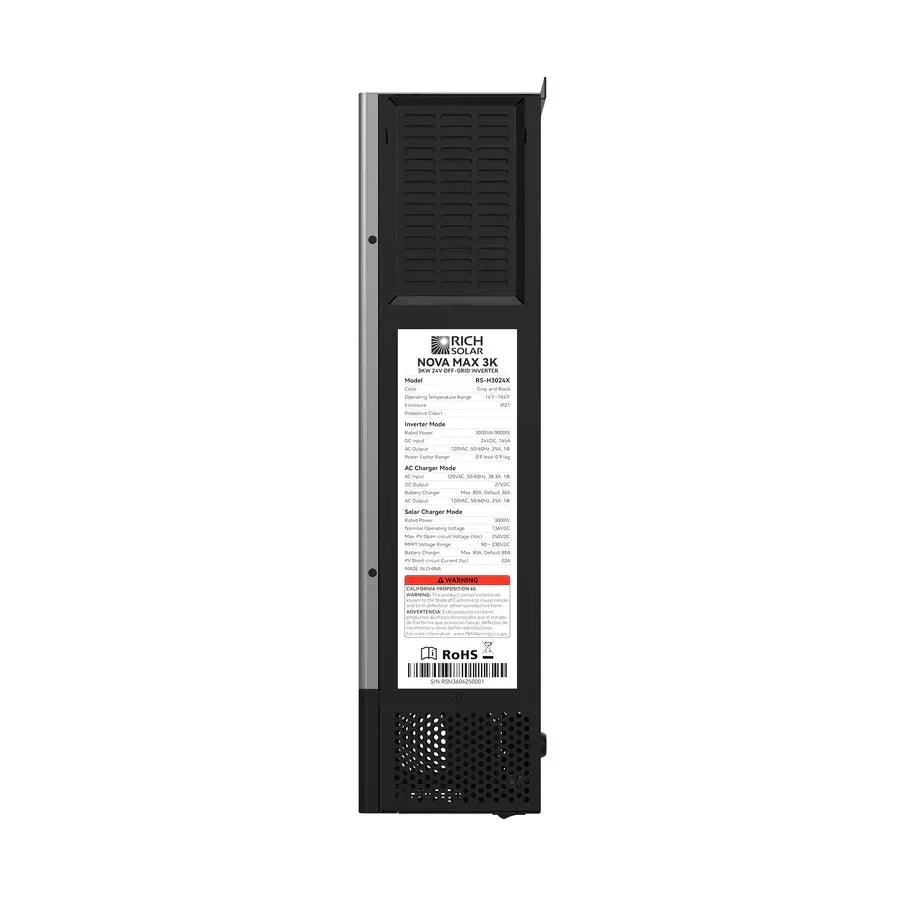 Rich Solar NOVA MAX 3K 2026 24V 3000W Off-Grid Hybrid Inverter
