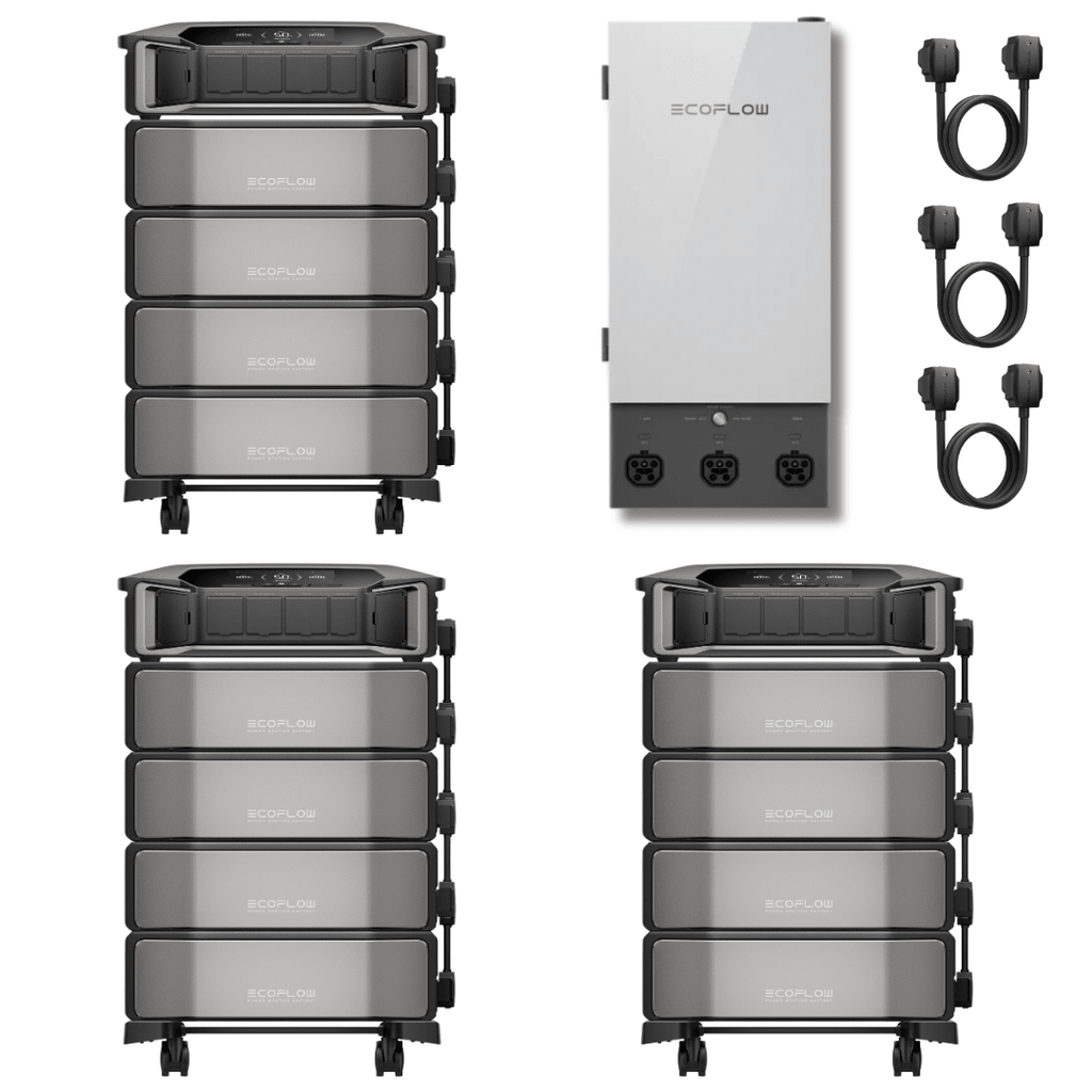 [Triple Kit] EcoFlow DELTA Pro Ultra With Batteries + Smart Home Panel 2 - Off Grid Stores